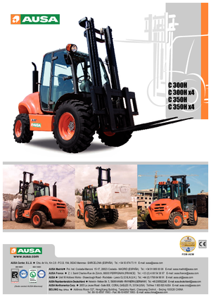 Високоповдигачи с висока проходимост Ausa C 300 H x 4