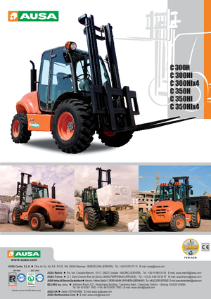 Високоповдигачи с висока проходимост Ausa C 300 H x 4