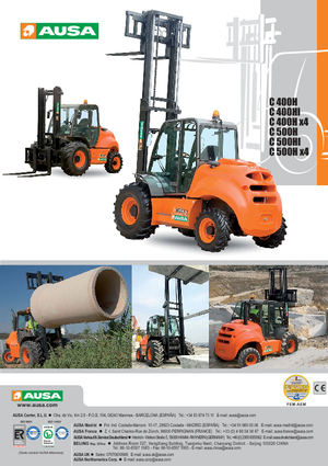 Високоповдигачи с висока проходимост Ausa C 500 H