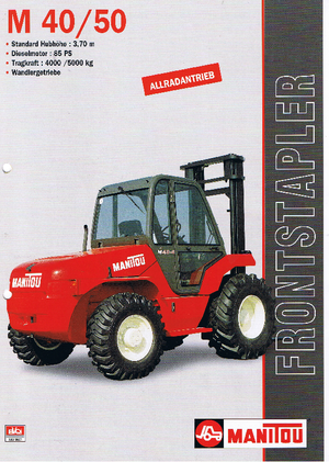Високоповдигачи с висока проходимост Manitou M 40.4