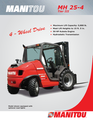Високоповдигачи с висока проходимост Manitou MH 25-4T Buggie