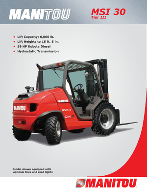 Високоповдигачи с висока проходимост Manitou MSI 30 T