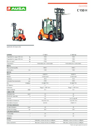 Високоповдигачи с висока проходимост Ausa C 150 H
