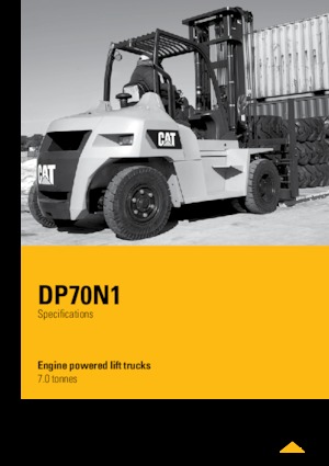 Челни вилични мотокари, дизелови Caterpillar DP70N1