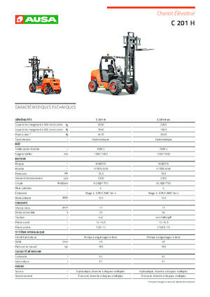 Високоповдигачи с висока проходимост Ausa C 201 H x4