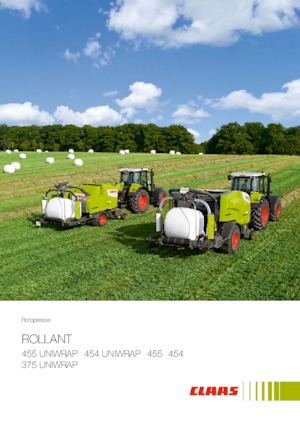 Кръгли преси Claas Rollant 455 RC Uniwrap 