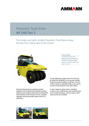Гуменоколесни валяци Ammann AP 240 T2