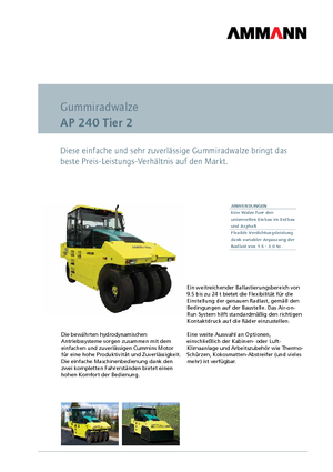 Гуменоколесни валяци Ammann AP 240 T2