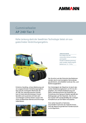 Гуменоколесни валяци Ammann AP 240 T3