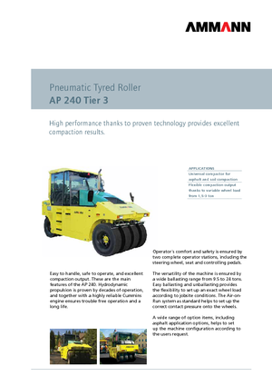 Гуменоколесни валяци Ammann AP 240 T3
