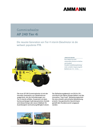 Гуменоколесни валяци Ammann AP 240 T4