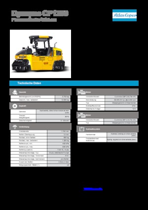 Гуменоколесни валяци Dynapac CP 1200