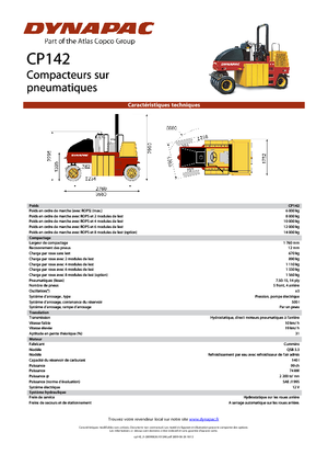 Гуменоколесни валяци Dynapac CP 142