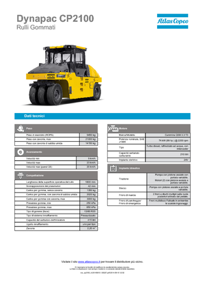 Гуменоколесни валяци Dynapac CP 2100