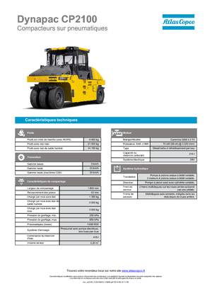 Гуменоколесни валяци Dynapac CP 2100