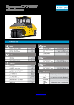 Гуменоколесни валяци Dynapac CP 2100 W