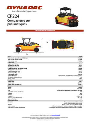 Гуменоколесни валяци Dynapac CP 224