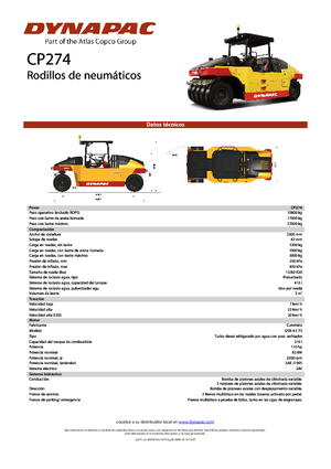 Гуменоколесни валяци Dynapac CP 274