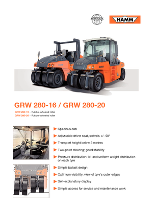 Гуменоколесни валяци Hamm GRW 280-16