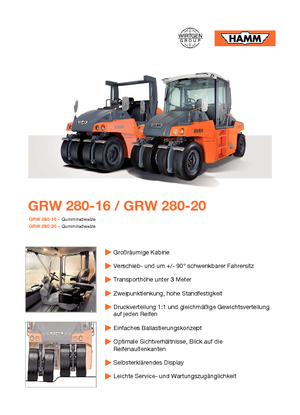 Гуменоколесни валяци Hamm GRW 280-16