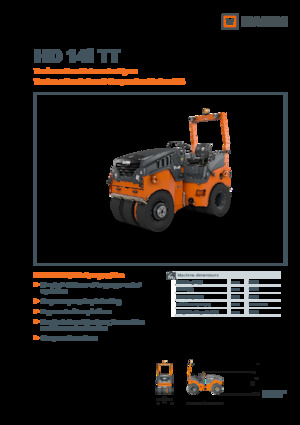 Гуменоколесни валяци Hamm HD 14i TT