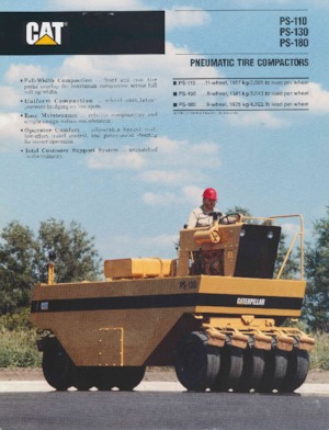 Гуменоколесни валяци Caterpillar PS 180