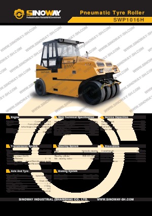 Гуменоколесни валяци Sinoway SWP1016H