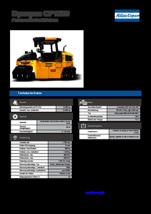 Гуменоколесни валяци Dynapac CP 1200