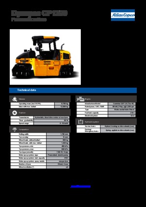 Гуменоколесни валяци Dynapac CP 1200