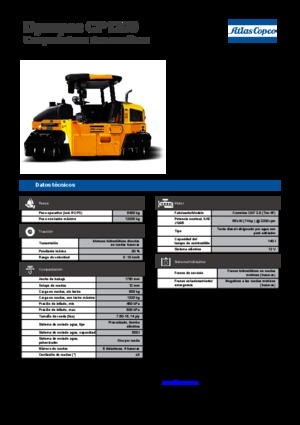 Гуменоколесни валяци Dynapac CP 1200