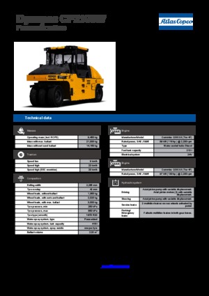 Гуменоколесни валяци Dynapac CP 2100 W