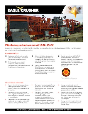 Инсталации (заводи) за рециклиране на чакъл Eagle Crusher 1000-15 CV