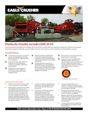 Инсталации (заводи) за рециклиране на чакъл Eagle Crusher 1200-25 CC
