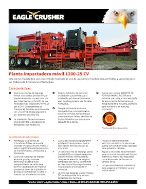 Инсталации (заводи) за рециклиране на чакъл Eagle Crusher 1200-25 CV