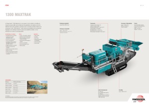 Инсталации (заводи) за рециклиране на чакъл Powerscreen 1300 Maxtrak