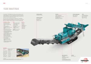 Инсталации (заводи) за рециклиране на чакъл Powerscreen 1500 Maxtrak