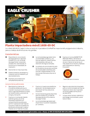 Инсталации (заводи) за рециклиране на чакъл Eagle Crusher 1600-69 CCS
