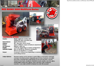Инсталации (заводи) за рециклиране на чакъл Red Rhino 3000 Mini