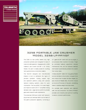 Инсталации (заводи) за рециклиране на чакъл Telsmith 3258