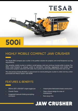 Инсталации (заводи) за рециклиране на чакъл Tesab 500i