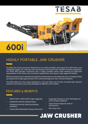 Инсталации (заводи) за рециклиране на чакъл Tesab 600i