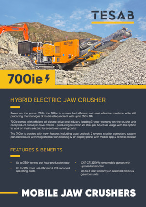 Инсталации (заводи) за рециклиране на чакъл Tesab 700ie