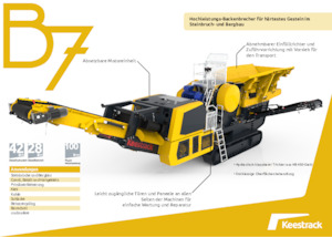 Инсталации (заводи) за рециклиране на чакъл Keestrack B7