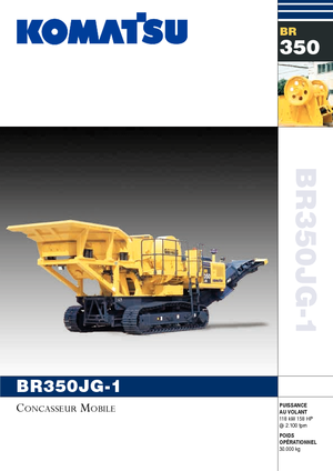 Инсталации (заводи) за рециклиране на чакъл Komatsu BR350JG
