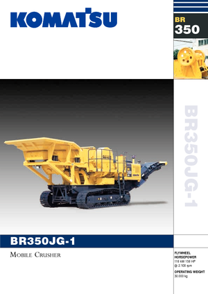 Инсталации (заводи) за рециклиране на чакъл Komatsu BR350JG