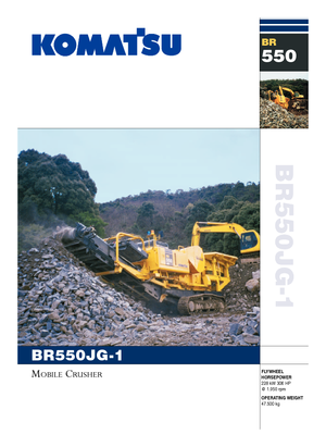 Инсталации (заводи) за рециклиране на чакъл Komatsu BR550JG