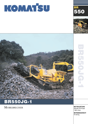 Инсталации (заводи) за рециклиране на чакъл Komatsu BR550JG