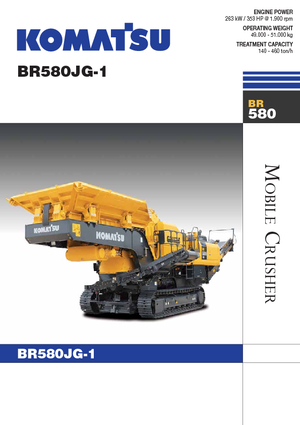 Инсталации (заводи) за рециклиране на чакъл Komatsu BR580JG-1