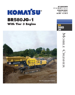Инсталации (заводи) за рециклиране на чакъл Komatsu BR580JG-1