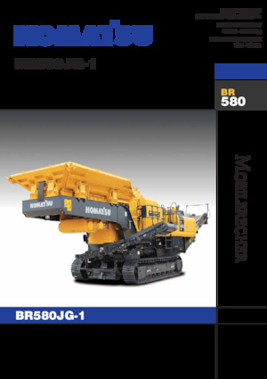 Инсталации (заводи) за рециклиране на чакъл Komatsu BR580JG-1